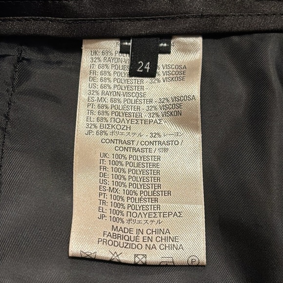 Diesel Slim Fit Black Slacks Pants Size 24 - Picture 7 of 8